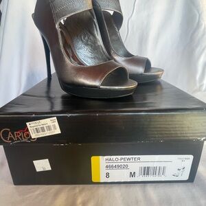 Carlos by Carlos Santana Women's Halo-Pewter Heels